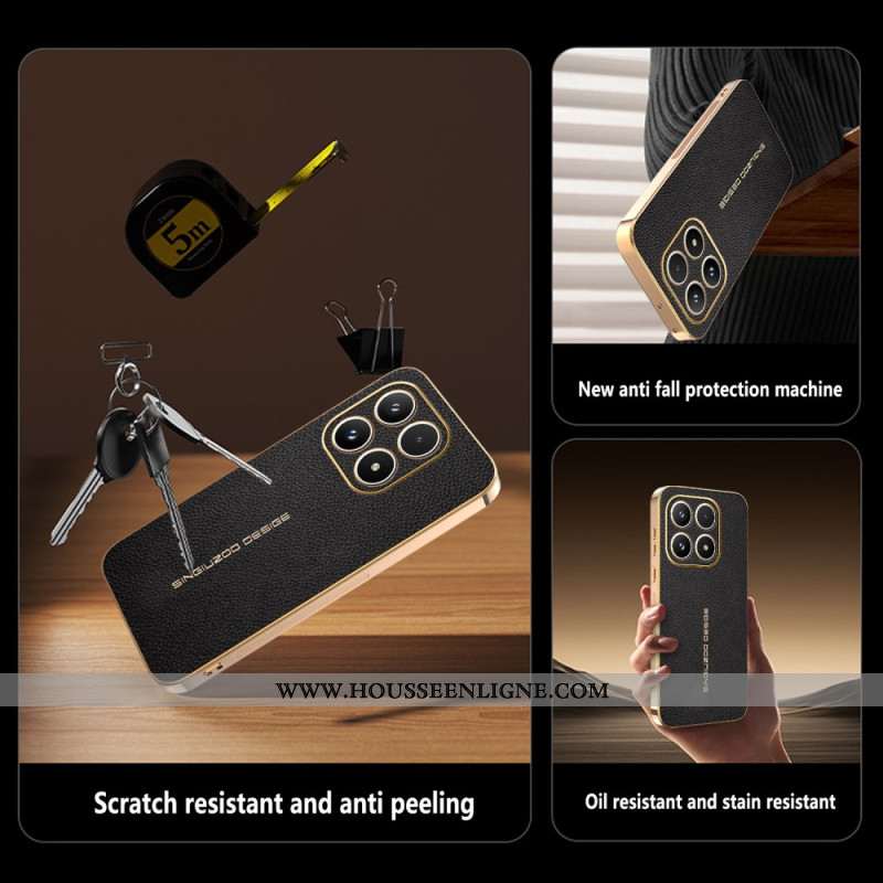 Coque Xiaomi 17 Anti-Rayures Texture Litchi