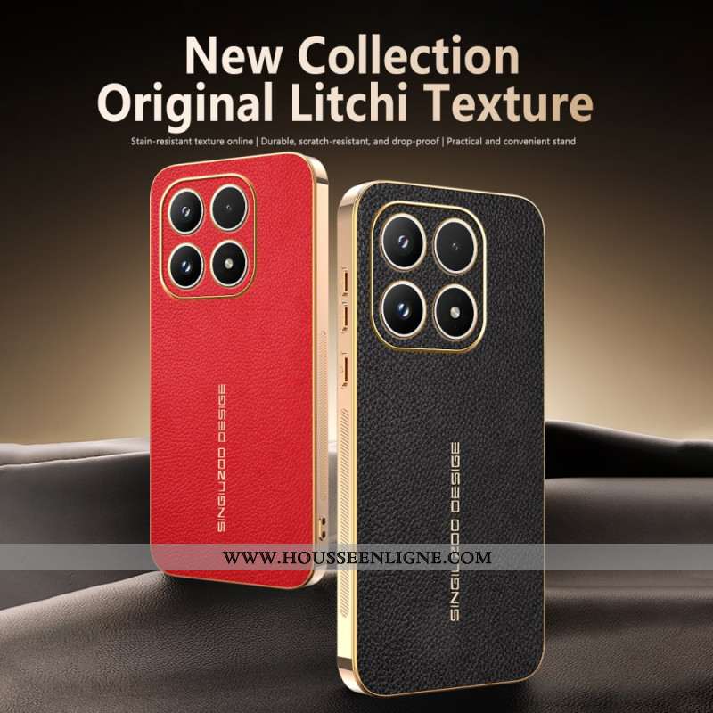 Coque Xiaomi 17 Anti-Rayures Texture Litchi