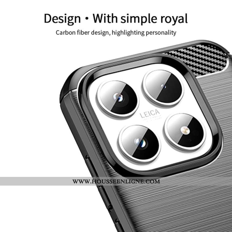 Coque Xiaomi 17 Fibre Carbone Brossée