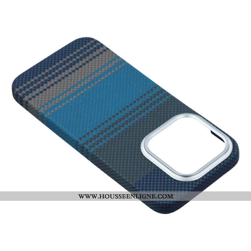 Coque Xiaomi 17 Gradient avec Cadre Métallique pour Objectif - Bleu Flottant