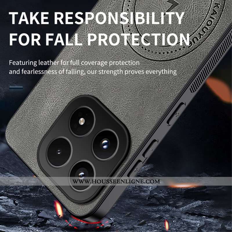 Coque Xiaomi 17 MagSafe Effet Cuir