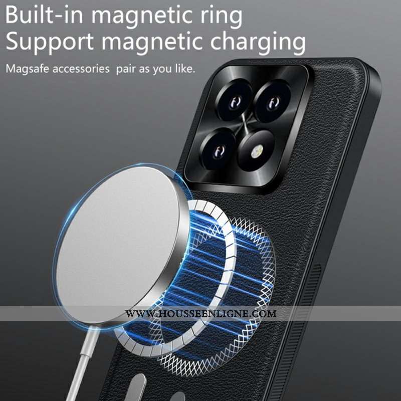 Coque Xiaomi 17 MagSafe Effet Cuir