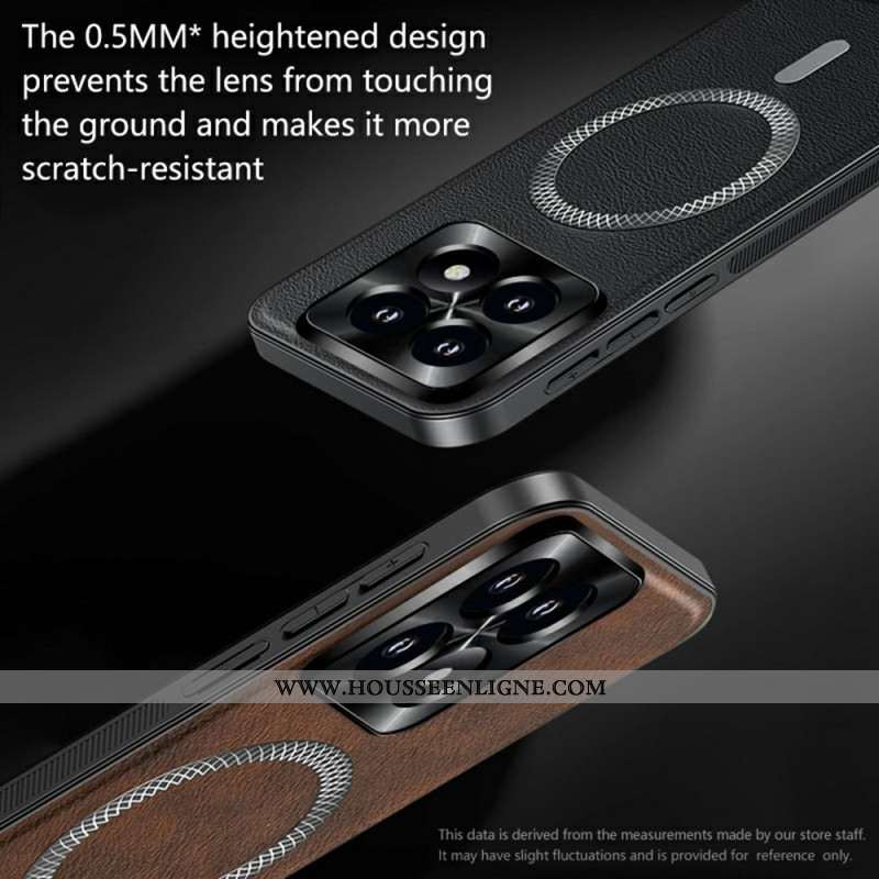 Coque Xiaomi 17 MagSafe Effet Cuir