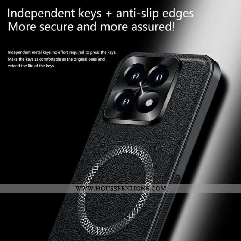 Coque Xiaomi 17 MagSafe Effet Cuir