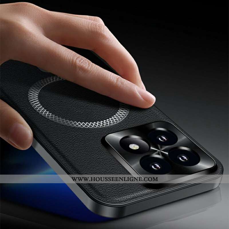 Coque Xiaomi 17 MagSafe Effet Cuir