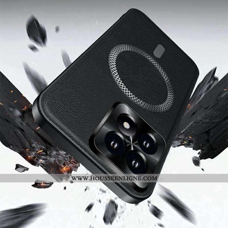 Coque Xiaomi 17 MagSafe Effet Cuir