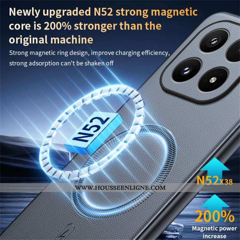 Coque Xiaomi 17 MagSafe Style Cuir