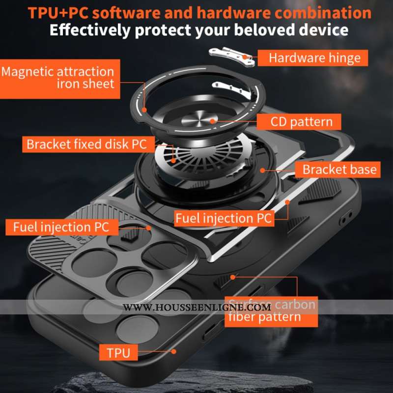 Coque Xiaomi 17 Magnétique avec Support Rotatif