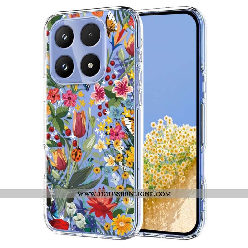 Coque Xiaomi 17 Papillons et Fleurs