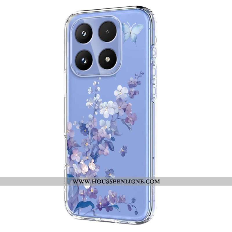 Coque Xiaomi 17 Papillons et Fleurs
