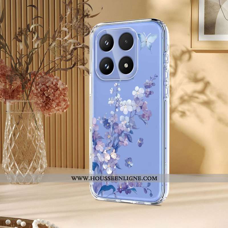 Coque Xiaomi 17 Papillons et Fleurs
