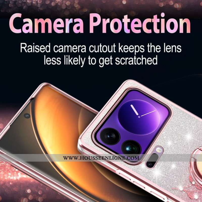 Coque Xiaomi 17 Pro Anneau-Support Strass