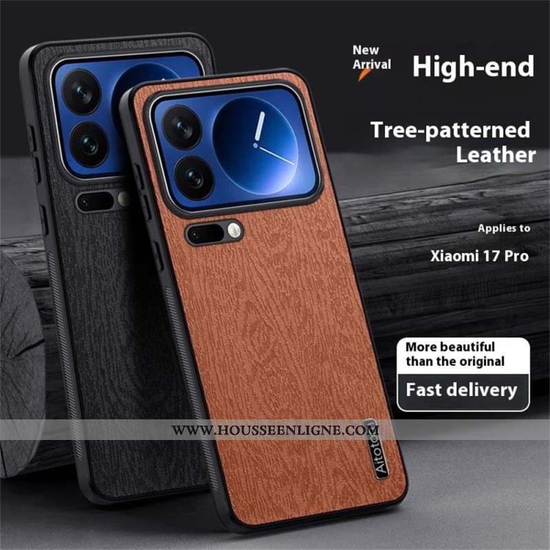 Coque Xiaomi 17 Pro Effet Bois AZNS