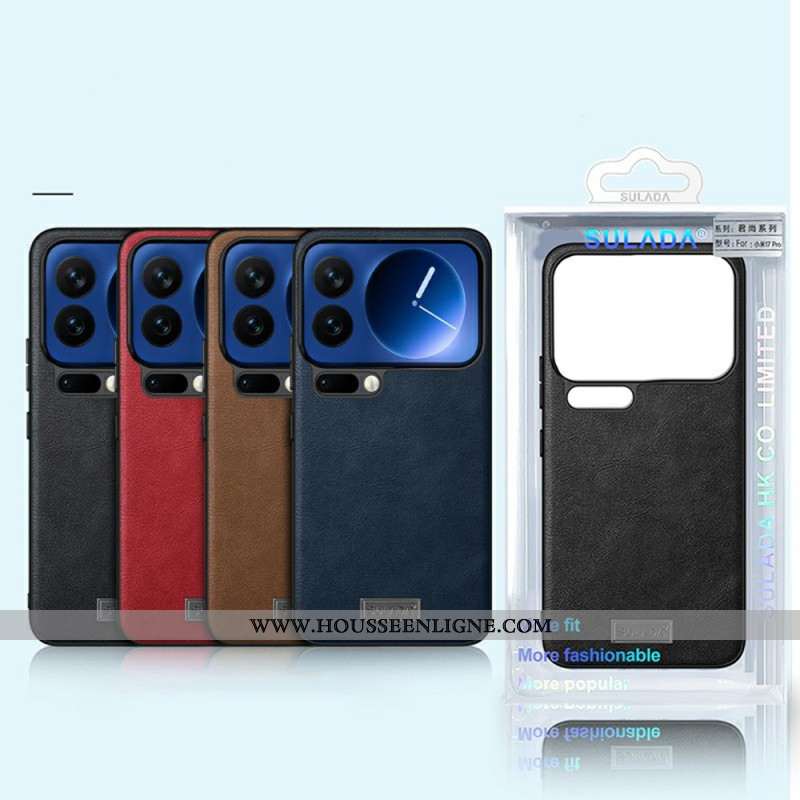 Coque Xiaomi 17 Pro Effet Cuir SULADA