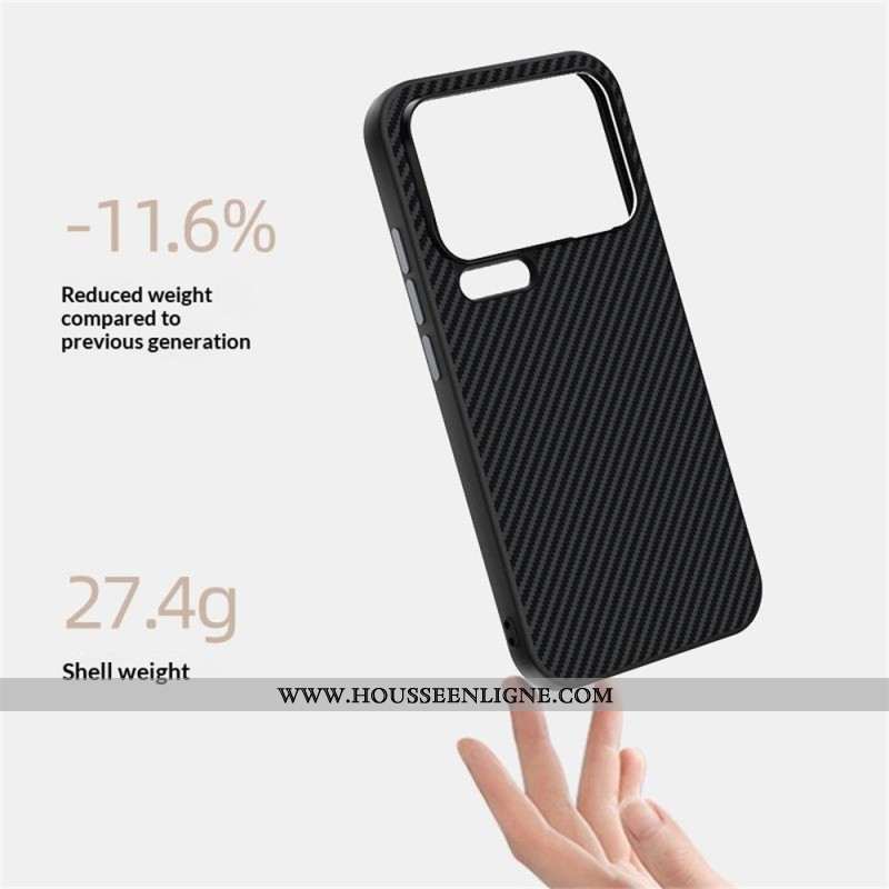 Coque Xiaomi 17 Pro Magnétique Fibre Carbone ABEEL
