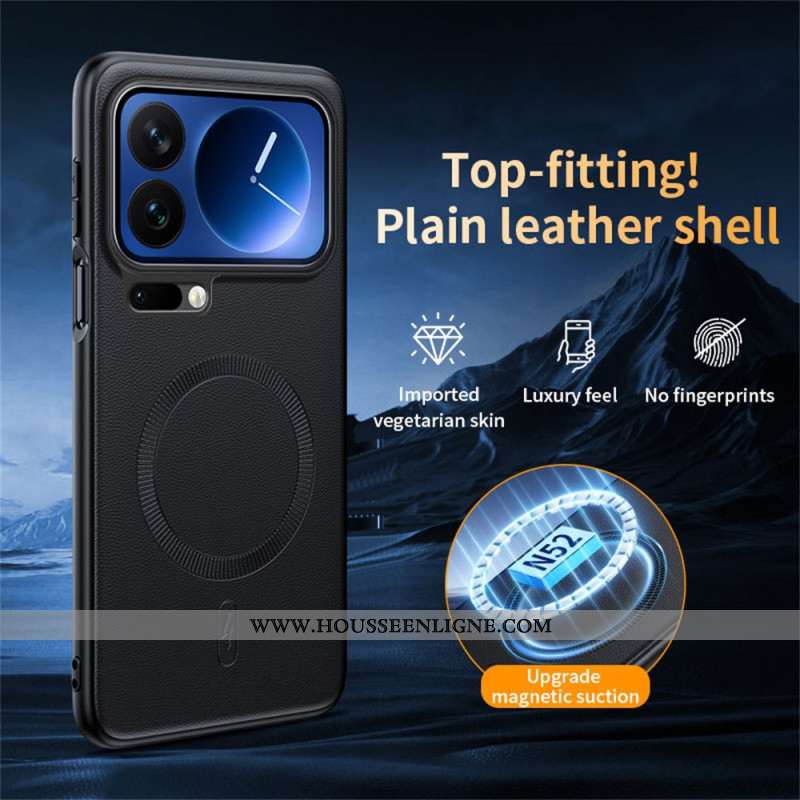 Coque Xiaomi 17 Pro Magnétique Revêtement Simi Cuir