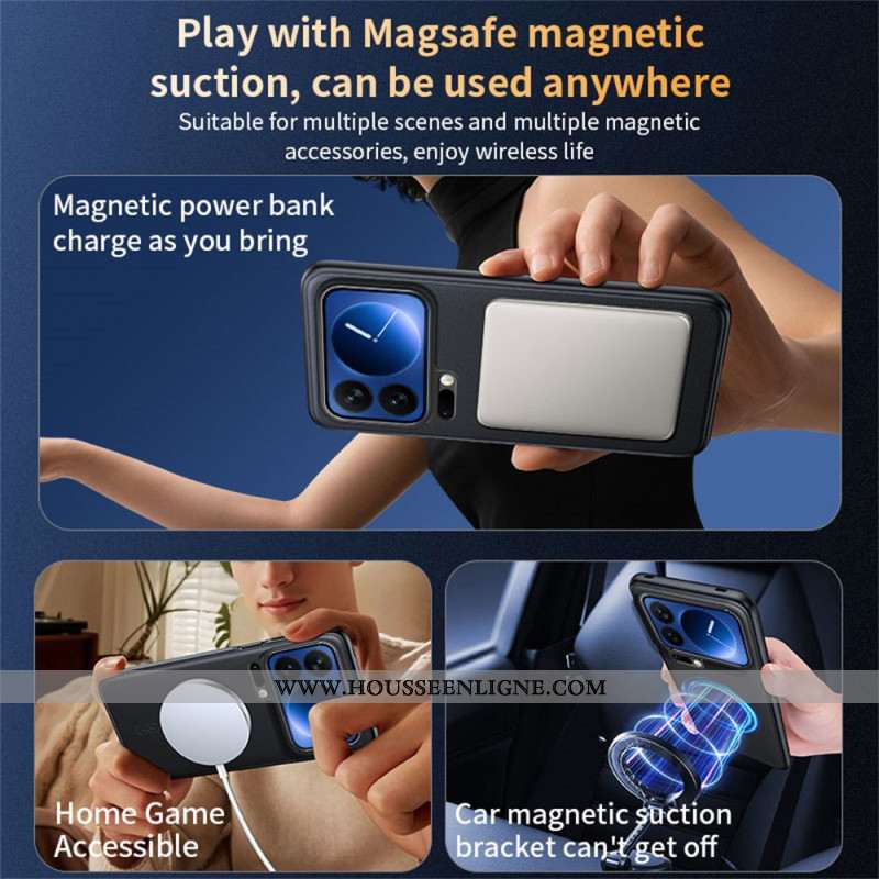 Coque Xiaomi 17 Pro Magnétique Revêtement Simi Cuir