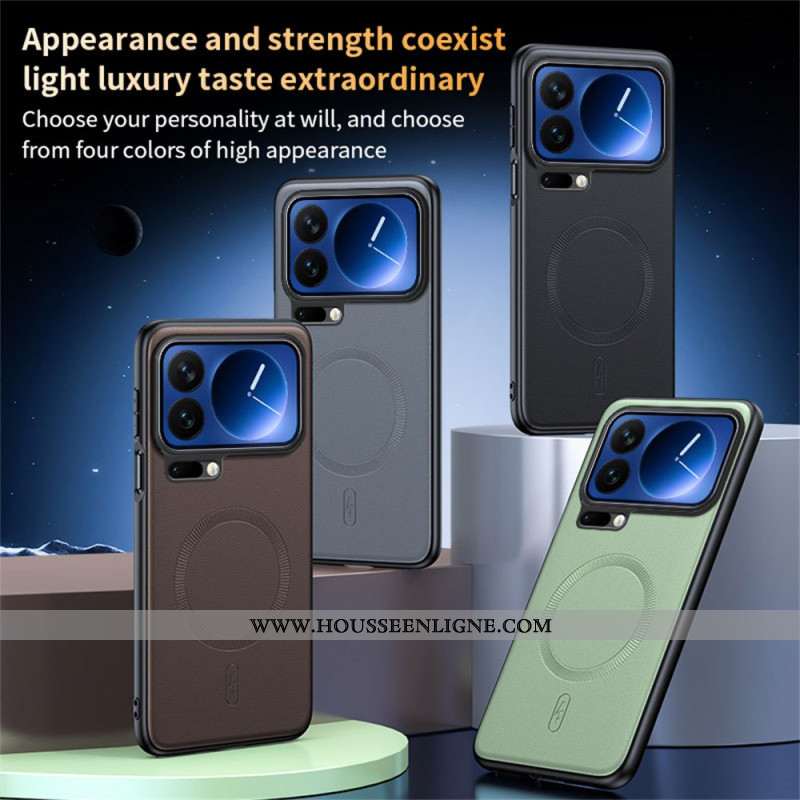 Coque Xiaomi 17 Pro Magnétique Revêtement Simi Cuir