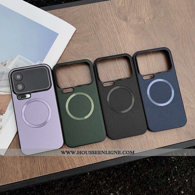 Coque Xiaomi 17 Pro Magnétique Texture Litchi