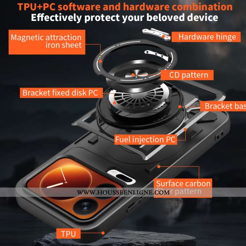 Coque Xiaomi 17 Pro Magnétique avec Béquille Rotative