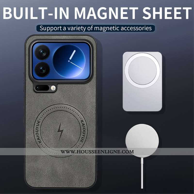 Coque Xiaomi 17 Pro Magsafe Effet Cuir