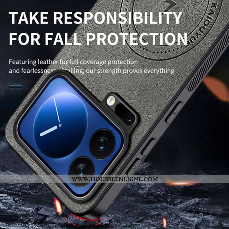 Coque Xiaomi 17 Pro Magsafe Effet Cuir