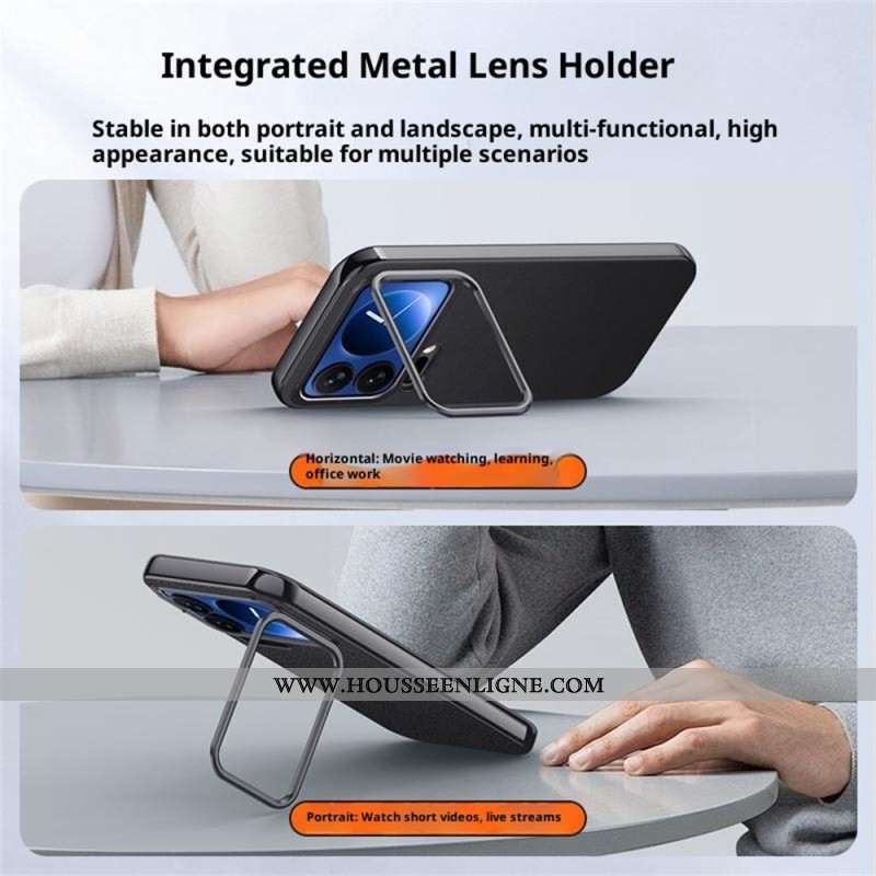 Coque Xiaomi 17 Pro Max Cadre Métal et Support Intégré