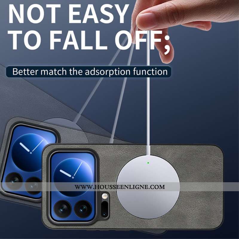 Coque Xiaomi 17 Pro Max MagSafe Effet Cuir