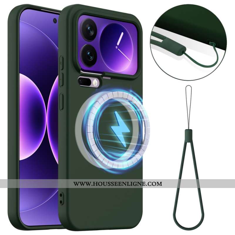 Coque Xiaomi 17 Pro Max Magnétique Silicone et Lanière