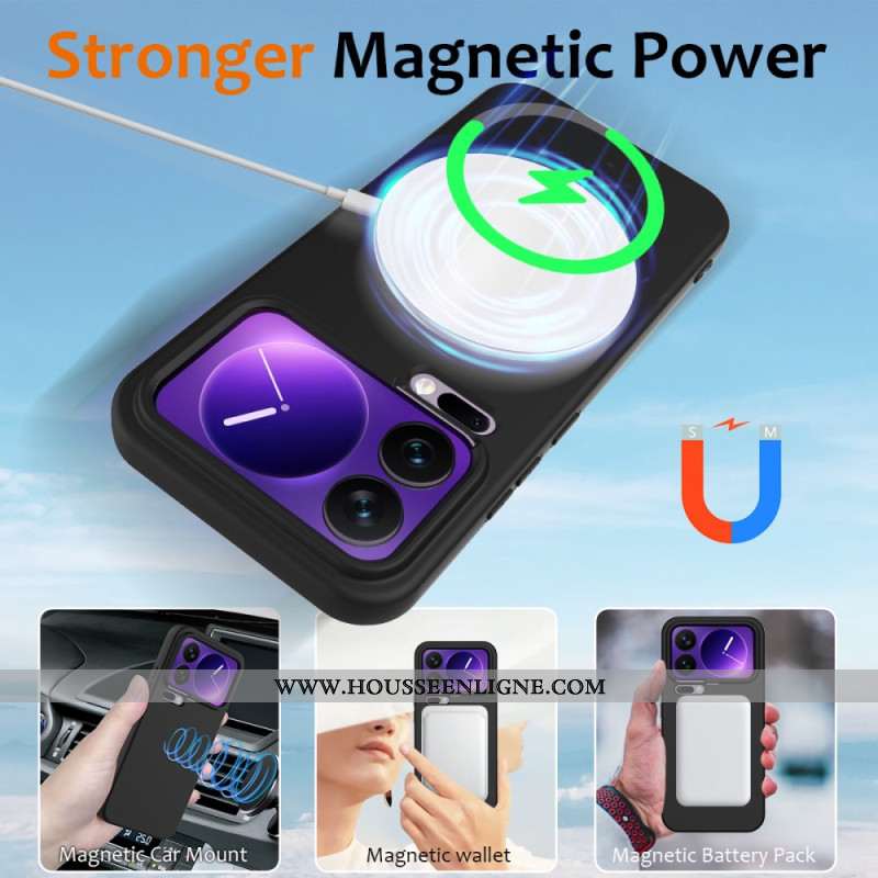 Coque Xiaomi 17 Pro Max Magnétique Silicone et Lanière