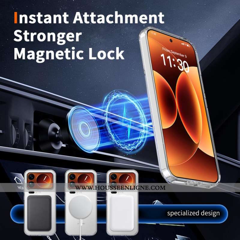 Coque Xiaomi 17 Pro Max Magnétique Transparente Hybride
