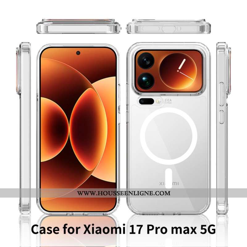 Coque Xiaomi 17 Pro Max Magnétique Transparente Hybride
