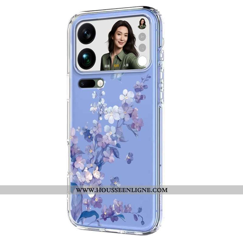 Coque Xiaomi 17 Pro Max Papillons et Fleurs