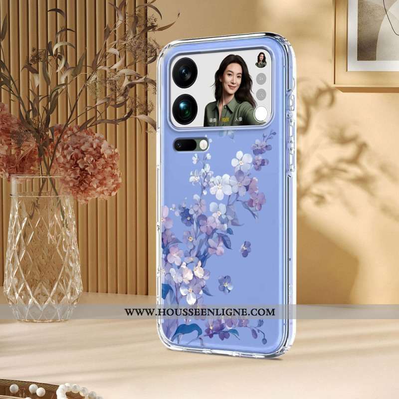 Coque Xiaomi 17 Pro Max Papillons et Fleurs