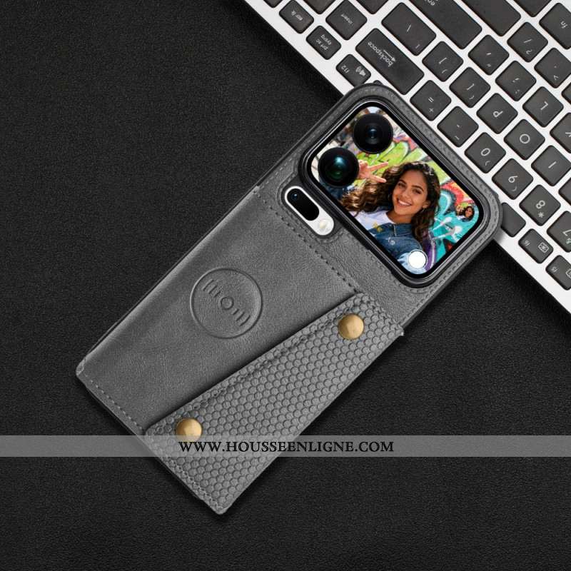 Coque Xiaomi 17 Pro Max Porte-Cartes Effet Cuir