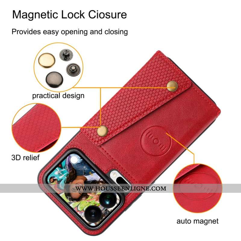 Coque Xiaomi 17 Pro Max Porte-Cartes Effet Cuir