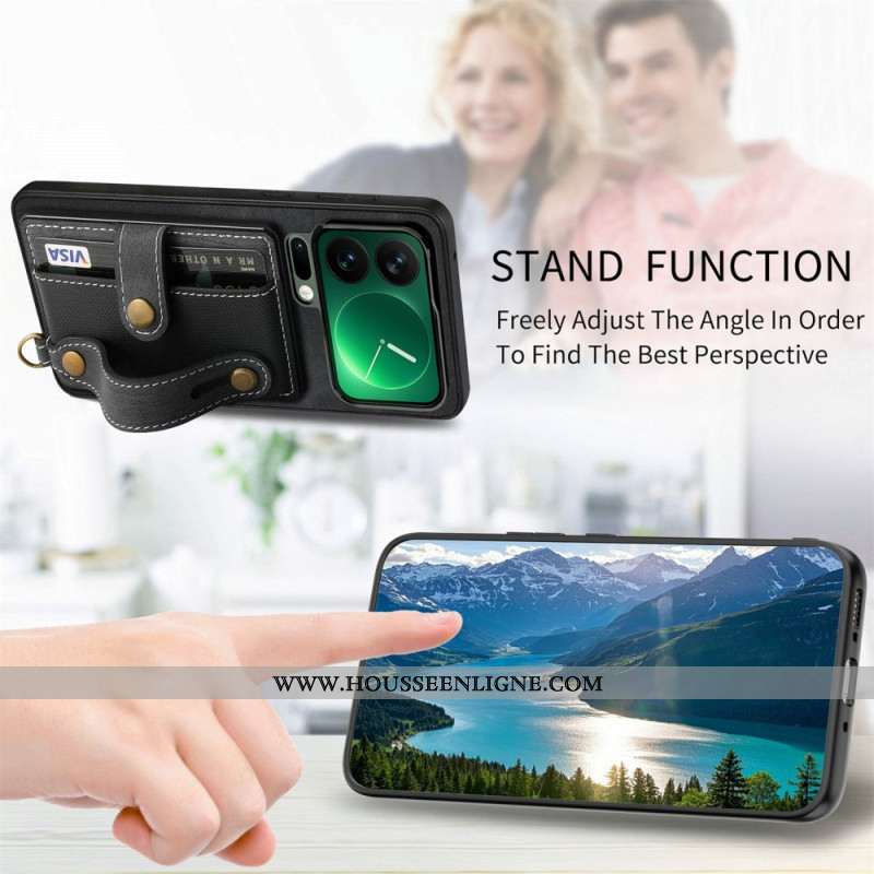 Coque Xiaomi 17 Pro Max Porte-Cartes et Béquille