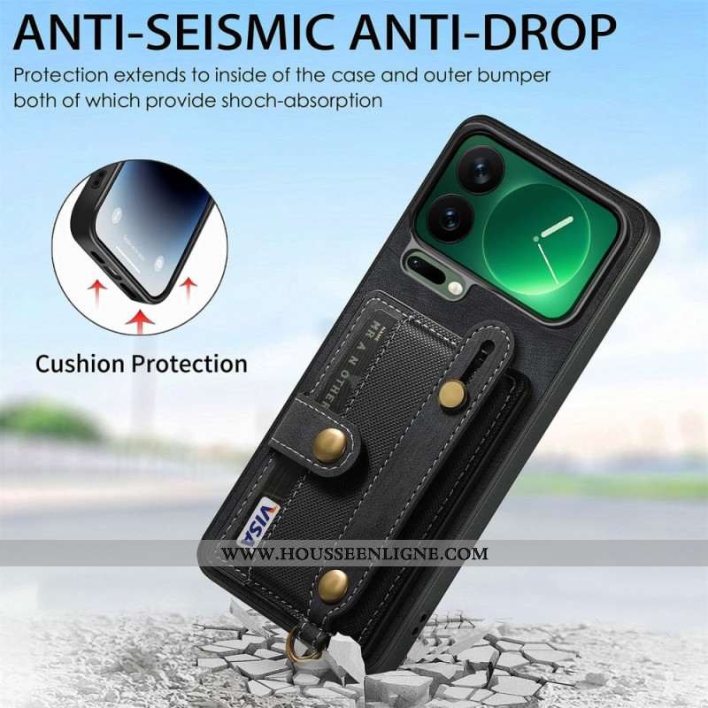 Coque Xiaomi 17 Pro Max Porte-Cartes et Béquille