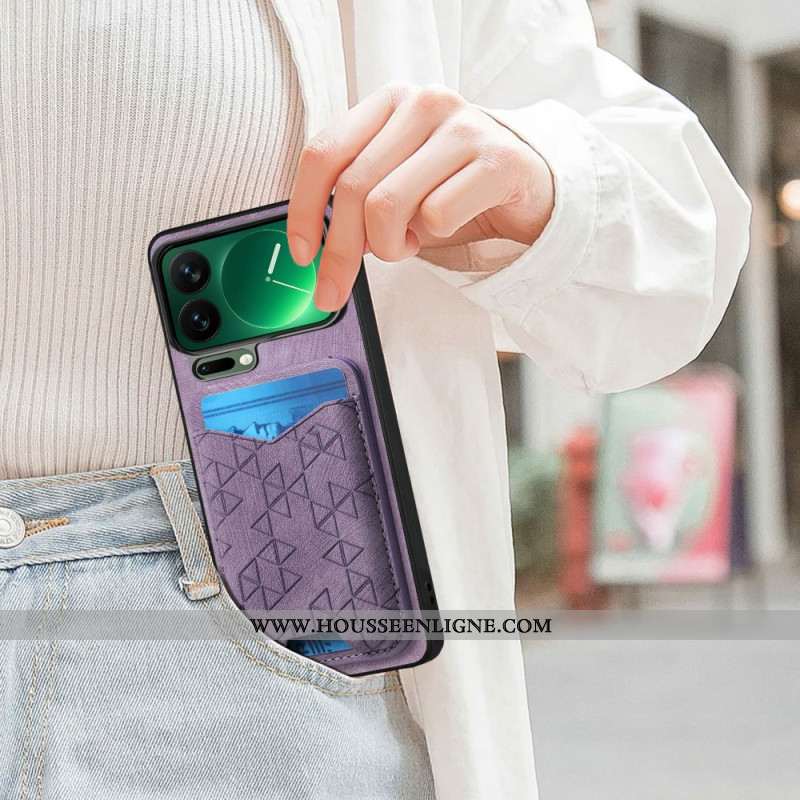 Coque Xiaomi 17 Pro Max Porte-Cartes et Support Ajustable