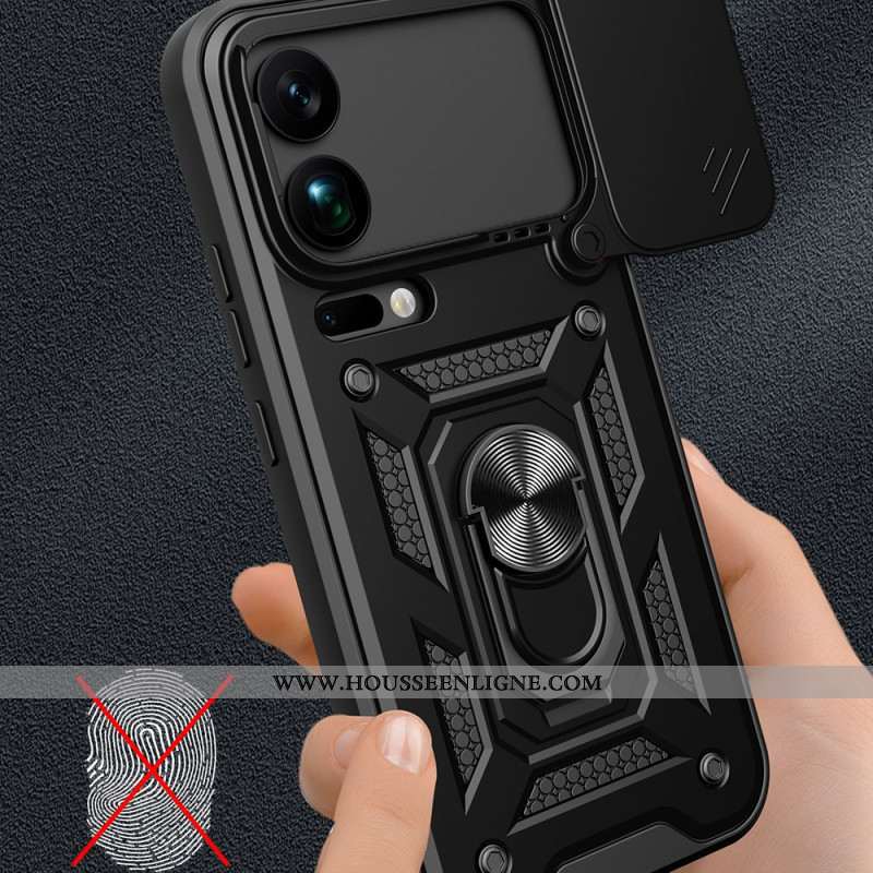 Coque Xiaomi 17 Pro Max Protection Caméra Coulissante et Support