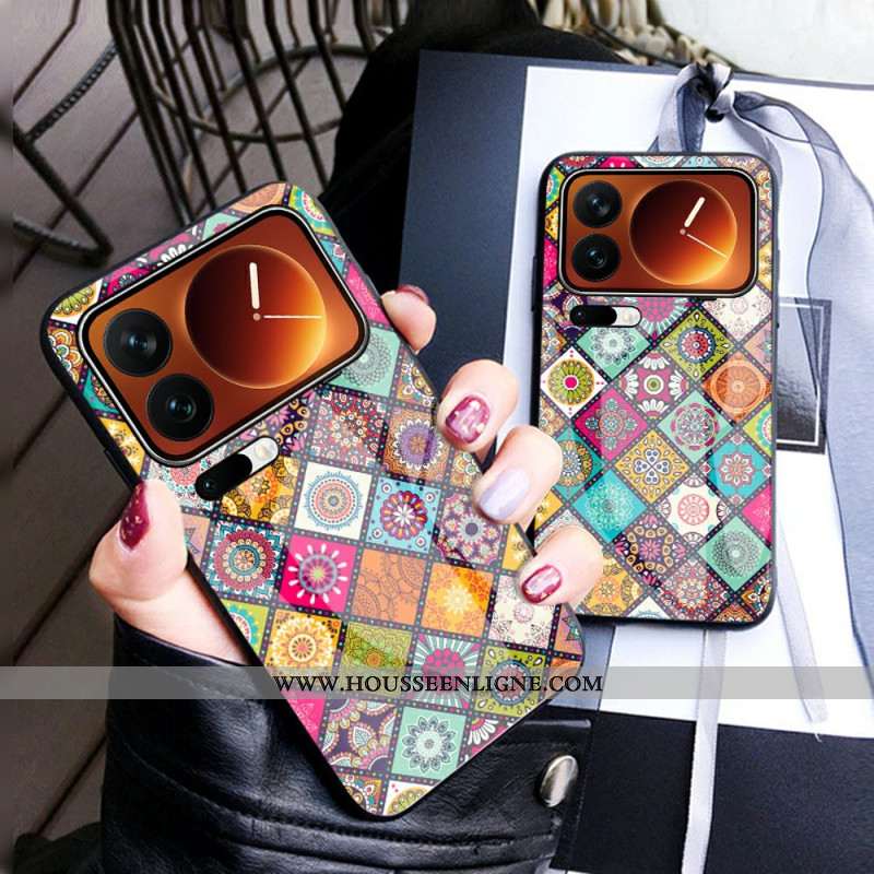 Coque Xiaomi 17 Pro Max Support et Lanière Patchwork