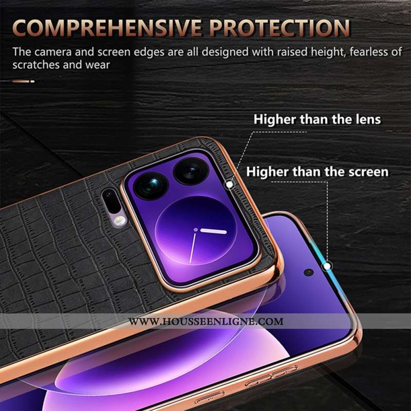 Coque Xiaomi 17 Pro Max Texture Crocodile AZNS