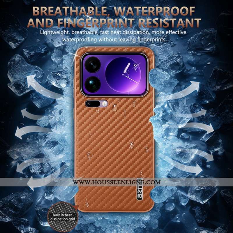 Coque Xiaomi 17 Pro Max Texture Fibre de Carbone AZNS