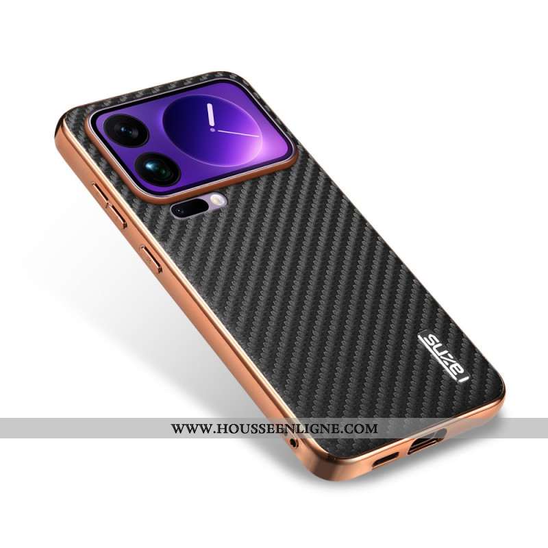 Coque Xiaomi 17 Pro Max Texture Fibre de Carbone AZNS