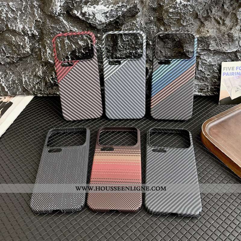 Coque Xiaomi 17 Pro Max Texture Fibre de Carbone Design