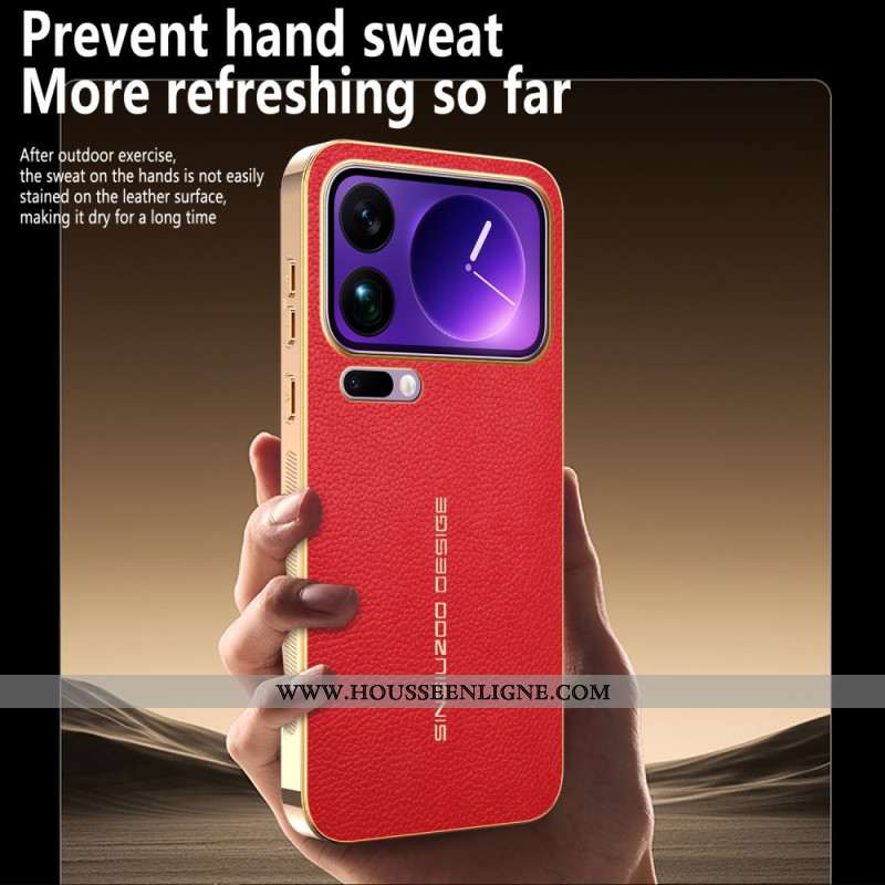 Coque Xiaomi 17 Pro Max Texture Litchi Anti-Rayures