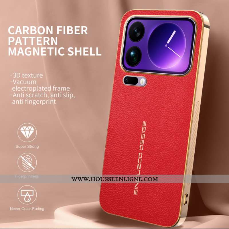 Coque Xiaomi 17 Pro Max Texture Litchi Anti-Rayures