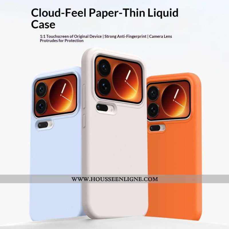 Coque Xiaomi 17 Pro Max Ultra Fine et Bouton Tactile Caméra