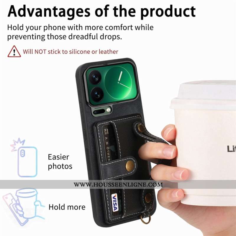 Coque Xiaomi 17 Pro Porte-Cartes et Lnaière