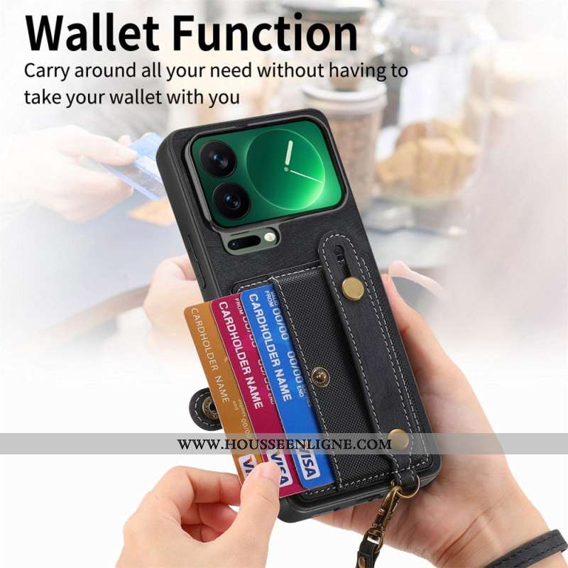 Coque Xiaomi 17 Pro Porte-Cartes et Lnaière